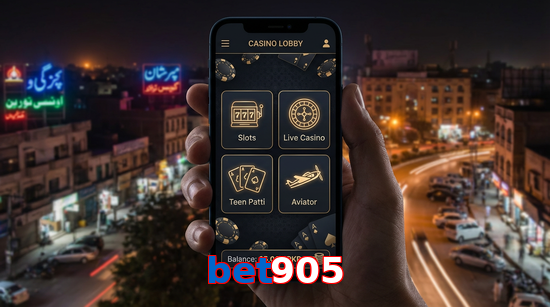 Main screen of Bet905 app page for PK players