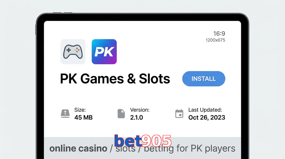 Game list for Bet905 gameapk section